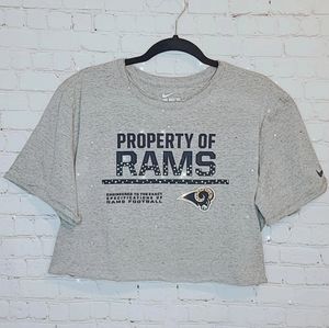Los Angeles Rams Crop Tee